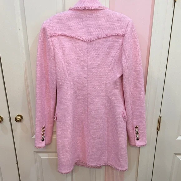 Rebecca Vallance Pink Double-Breasted Blazer - Picture 3 of 3